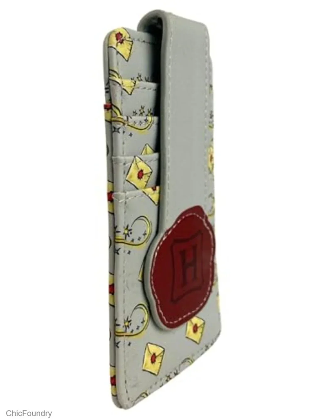Harry Potter Card Holder Wallet with ID Window, Vegan Leather, 4 Card Slots